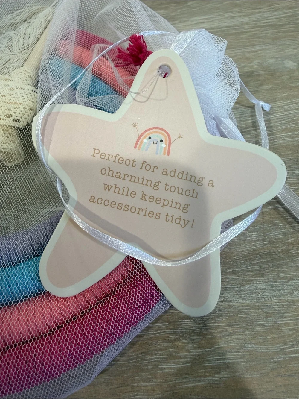 Rainbow Bow Organizer with Bows